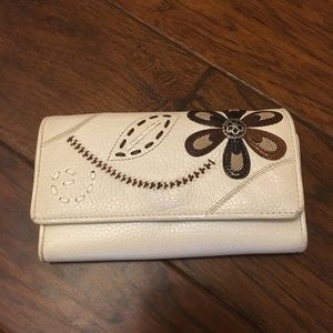 Brighton wallet - cream with floral print